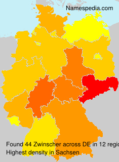Surname Zwinscher in Germany Surname Zwinscher in Germany