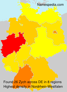 Surname Zych in Germany