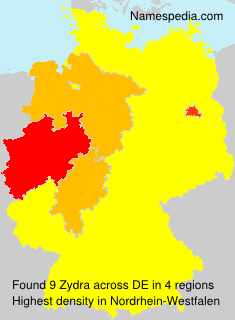 Surname Zydra in Germany
