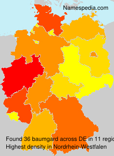 Surname baumgard in Germany Surname baumgard in Germany