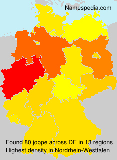 Surname joppe in Germany Surname joppe in Germany