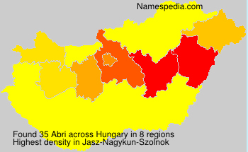 Familiennamen Abri - Hungary