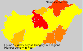Surname Alexy in Hungary Surname Alexy in Hungary