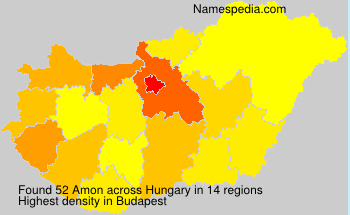 Surname Amon in Hungary Surname Amon in Hungary