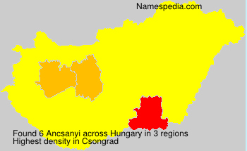 Surname Ancsanyi in Hungary Surname Ancsanyi in Hungary