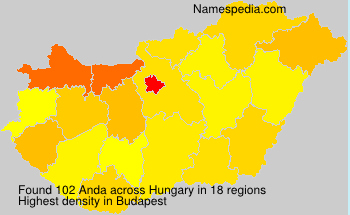 Surname Anda in Hungary Surname Anda in Hungary