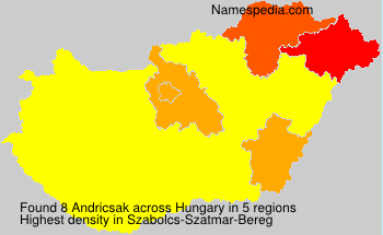 Surname Andricsak in Hungary Surname Andricsak in Hungary