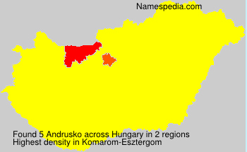 Surname Andrusko in Hungary Surname Andrusko in Hungary