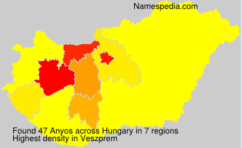 Surname Anyos in Hungary Surname Anyos in Hungary