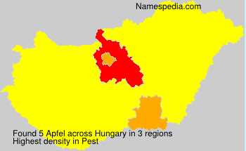 Surname Apfel in Hungary Surname Apfel in Hungary