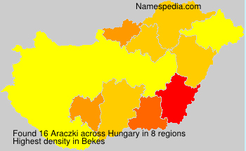 Surname Araczki in Hungary Surname Araczki in Hungary