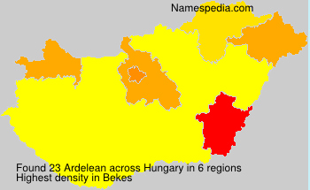 Surname Ardelean in Hungary Surname Ardelean in Hungary