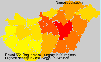 Surname Bagi in Hungary Surname Bagi in Hungary