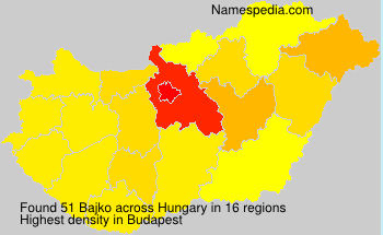 Surname Bajko in Hungary Surname Bajko in Hungary