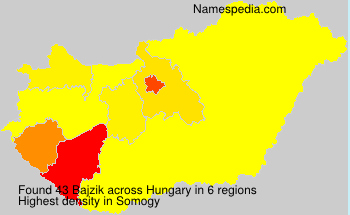 Surname Bajzik in Hungary Surname Bajzik in Hungary