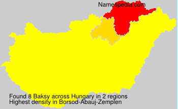 Surname Baksy in Hungary Surname Baksy in Hungary