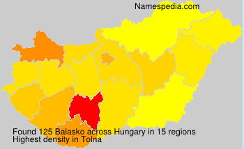 Surname Balasko in Hungary Surname Balasko in Hungary
