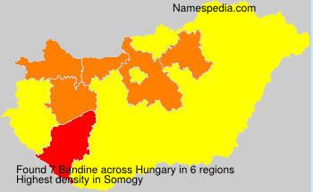 Surname Bandine in Hungary Surname Bandine in Hungary