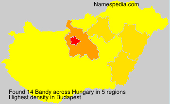 Surname Bandy in Hungary Surname Bandy in Hungary