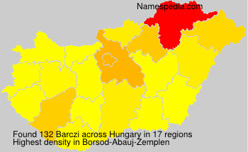 Surname Barczi in Hungary Surname Barczi in Hungary