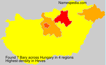 Surname Bary in Hungary Surname Bary in Hungary