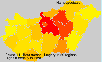 Surname Bata in Hungary Surname Bata in Hungary