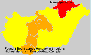 Surname Becht in Hungary Surname Becht in Hungary