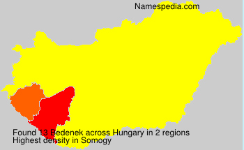 Surname Bedenek in Hungary Surname Bedenek in Hungary