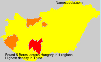 Surname Bercsi in Hungary Surname Bercsi in Hungary
