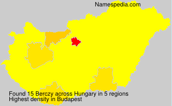 Surname Berczy in Hungary Surname Berczy in Hungary