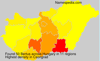 Surname Bertus in Hungary Surname Bertus in Hungary