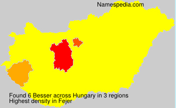 Surname Besser in Hungary