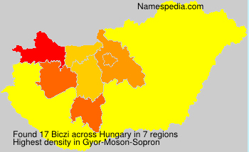Surname Biczi in Hungary Surname Biczi in Hungary