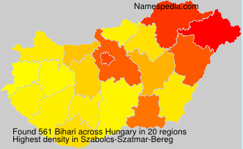 Surname Bihari in Hungary Surname Bihari in Hungary