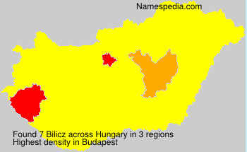 Surname Bilicz in Hungary Surname Bilicz in Hungary