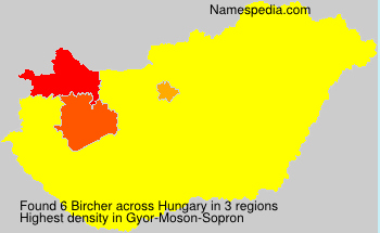 Surname Bircher in Hungary Surname Bircher in Hungary