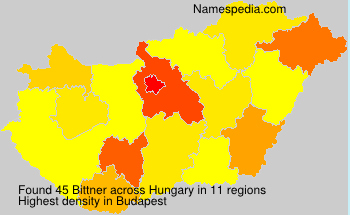 Surname Bittner in Hungary Surname Bittner in Hungary