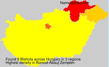 Surname Blahota in Hungary Surname Blahota in Hungary