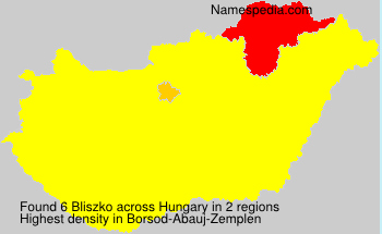 Surname Bliszko in Hungary Surname Bliszko in Hungary