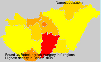 Surname Bobek in Hungary Surname Bobek in Hungary