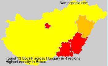 Surname Bocsik in Hungary Surname Bocsik in Hungary