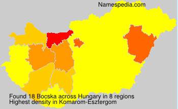 Surname Bocska in Hungary Surname Bocska in Hungary