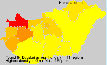 Surname Bocskei in Hungary Surname Bocskei in Hungary