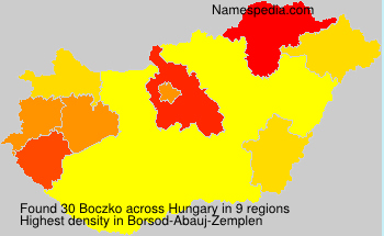 Surname Boczko in Hungary Surname Boczko in Hungary