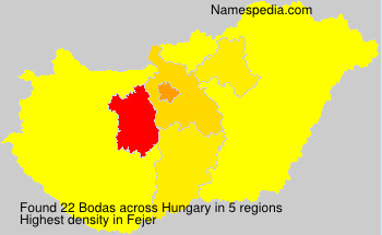 Surname Bodas in Hungary Surname Bodas in Hungary