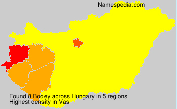 Surname Bodey in Hungary Surname Bodey in Hungary