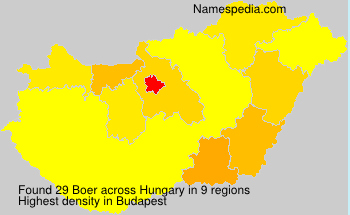 Surname Boer in Hungary Surname Boer in Hungary