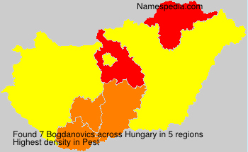 Surname Bogdanovics in Hungary Surname Bogdanovics in Hungary