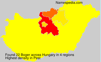 Surname Boger in Hungary Surname Boger in Hungary