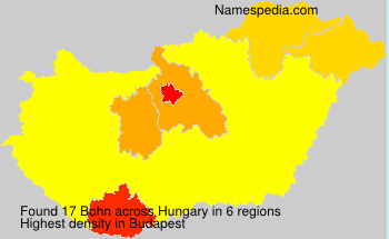 Surname Bohn in Hungary Surname Bohn in Hungary